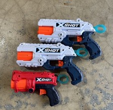 Zuru X-Shot Dart Blaster Lot of 3