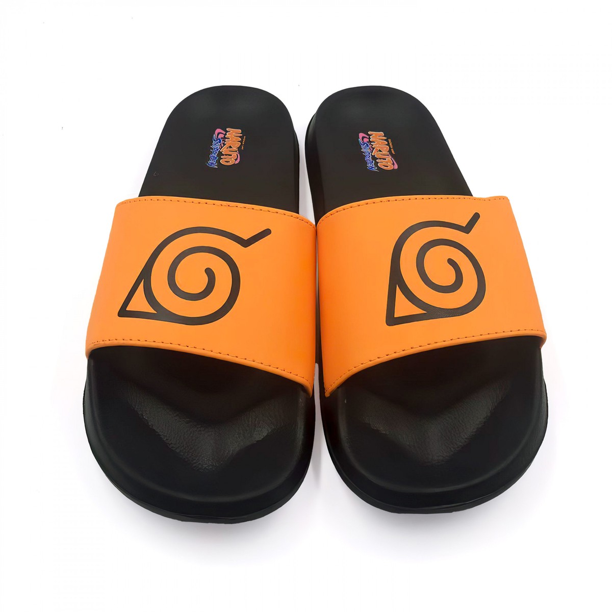 Naruto Leaf Village Symbol Slide Sandals Multi-Color | eBay