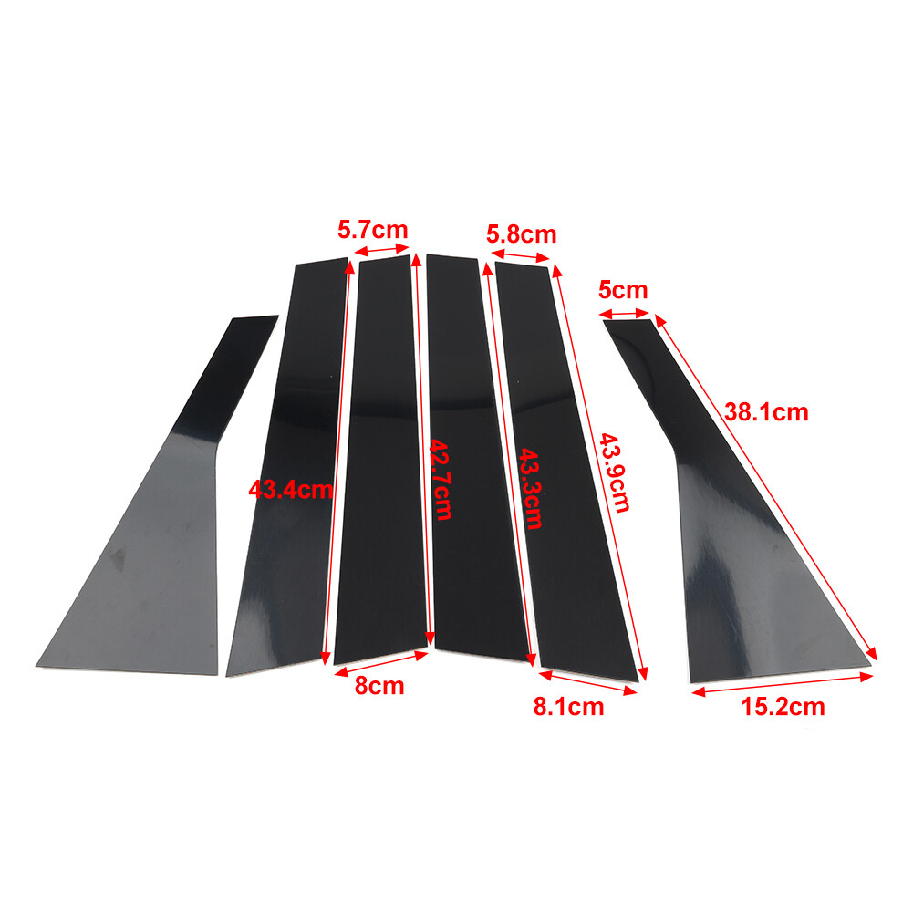 Pillar Post Set Door Window Cover Trim Kit For Nissan X-trail Rogue T33