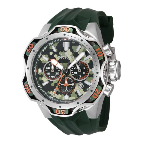 Invicta Venom Combat Herrenuhr - 52,5 mm, Grün 47759 NEU