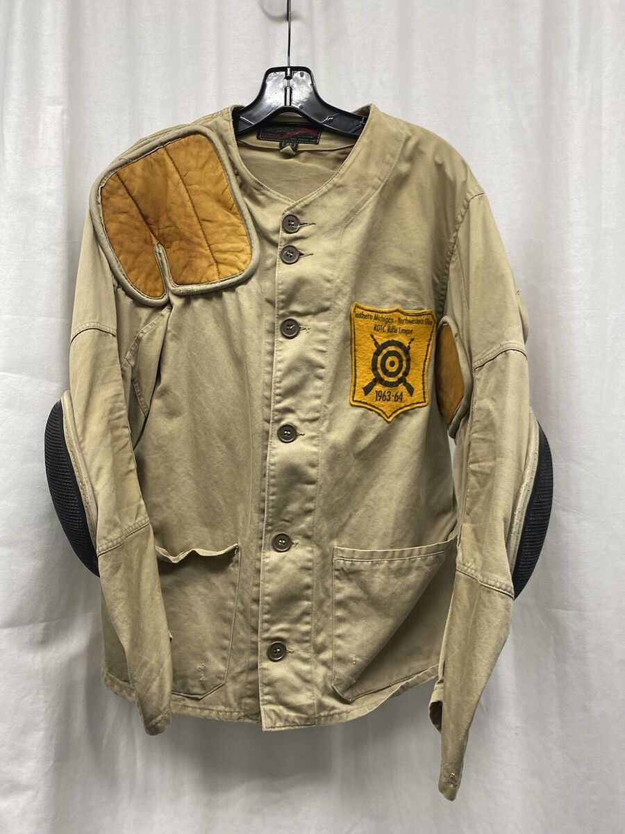 VINTAGE 10X SHOOTING JACKET PATCHED UP-SUPER COOL. SIZE 44 VINTAGE 10X SHOOTING JACKET PATCHED UP-SUPER COOL. SIZE 44