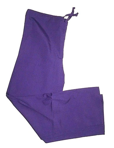 Crest Unisex Drawstring Scrub Pants Purple Size Small Style 114 57 (A-34) - Picture 3 of 3