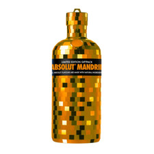 Absolut Disco Mandarin Vodka 0,75L - Limited Edition 2009 - Spiegelkugel Wodka