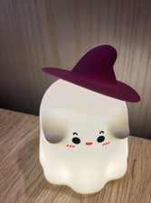 Ghost Halloween Night Light Cute Silicone Adjustable 3 Brightness Levels NEW