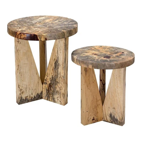 Uttermost Nadette Tamarind Wood Nesting Tables in Natural (Set of 2) - Picture 1 of 9