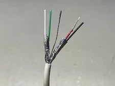 25 FT BELDEN 8723 EQUIVALENT 2 PAIR (4 CORE) SHIELDED COMMUNICATIONS CABLE