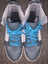 SUPRA Muska 001 Gray Turquoise HI TOP Mens Sz 10