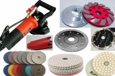 Diamond Polishing Cutting Kit Granite Marble Concrete Tools 5 inch