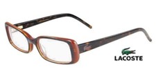 New LACOSTE Eyeglasses L2612 214 - Havana / Clear Demo Lens