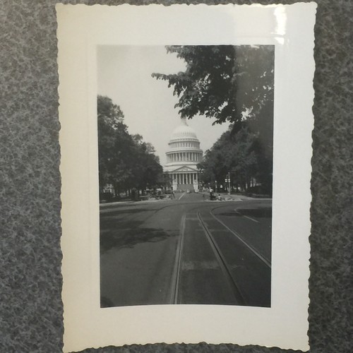 Vintage 1942 Photograph Photo Washington DC Capital Building Original 4x3 - Picture 2 of 4