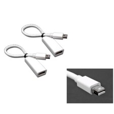 2PCS MINI DISPLAYPORT MALE TO HDMI FEMALE ADAPTERS HDTV MACBOOK AIR PRO MAC IMAC