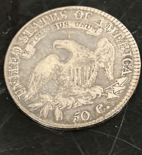 Alter Mann Duffy’s 1818/7 kleine 8 starke 7 Büsten sehr fein Silber halb Gr8 Erbstück