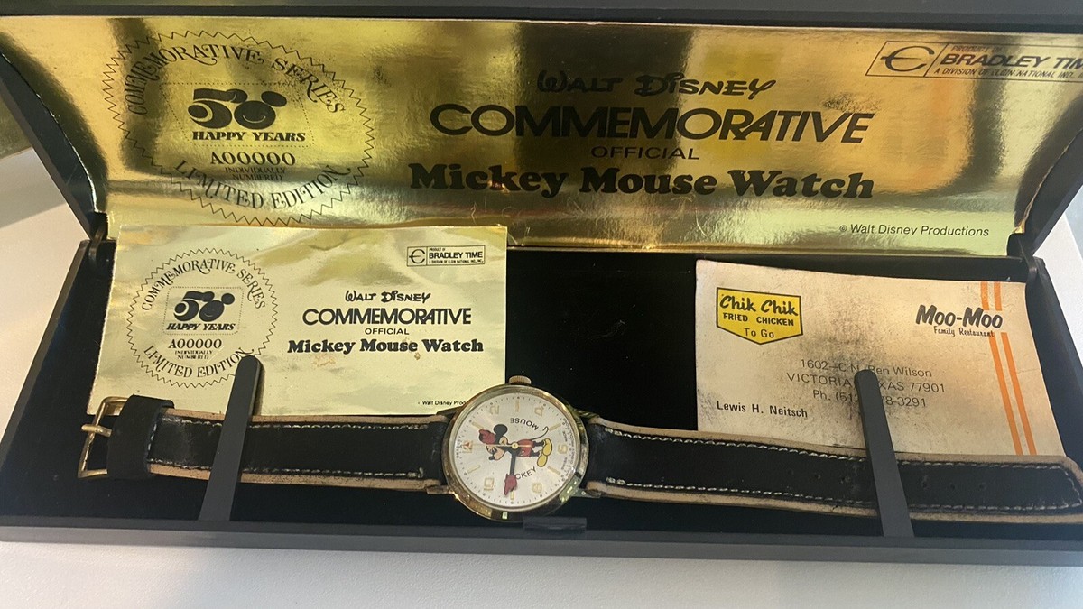 Vintage Walt Disney Commemorative Official 50 Mickey Mouse 