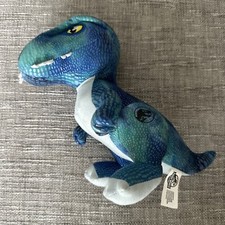 Jurassic World Dinosaur Plush Velociraptor Blue Toy Good Condition 11?