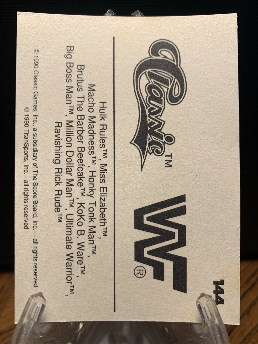 koko.bページ 1990 Classic WWF #144 Koko B. Ware | eBay