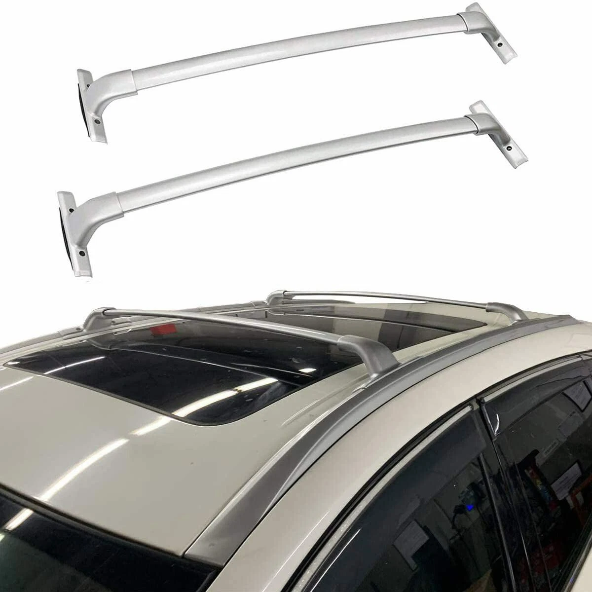 2Pcs for 2015 2024 Nissan Murano Aluminum Roof Rack Cross Bar Top