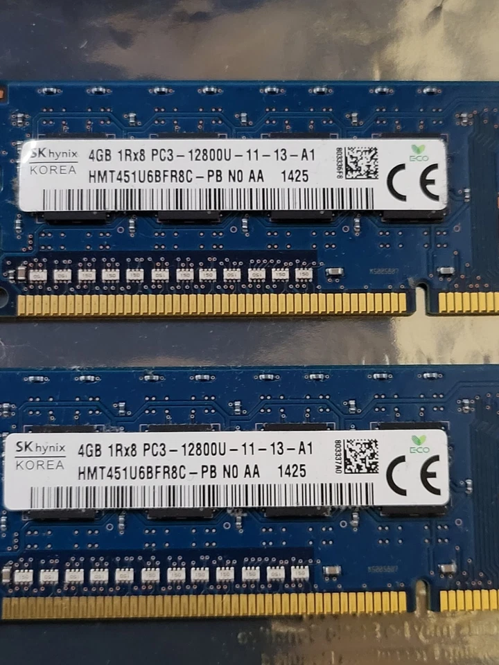 SK HYNIX HMT451U6BFR8C-PB PC3-12800U-11-13-A1 4GB 2/PK (IN12S1B4) - Image 2 of 4