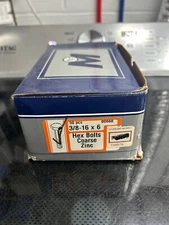 50-pack lot Midwest Fasteners Grade 8 Coarse Thread Hex Cap Bolts 3/8 - 16 x 6"