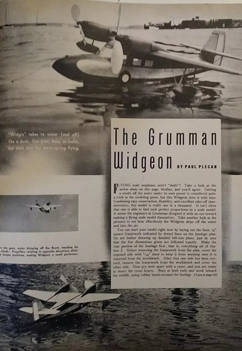 Air Trails #69 1942 December Grumman Widgeon Alert gas ff Spitzer CL bipe, more - Picture 12 of 12