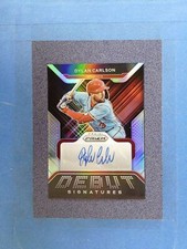 2022 Prizm DYLAN CARLSON Auto Silver Debut Signatures St Louis Cardinals @CT35