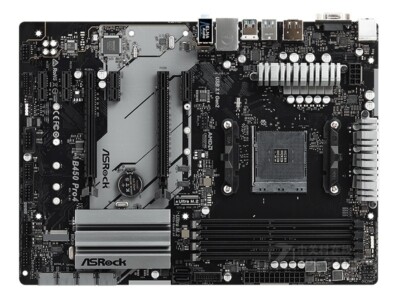 For ASROCK B450 PRO4 motherboard B450 AM4 DDR4 64G HDMI+DP+VGA ATX Tested OK