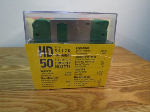 50 Memorex Rainbow Pack 3.5 Inch PC Formatted HD Floppy Disks Diskettes New - Photo 2/3