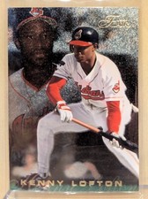 1996 Flair SILVER #67 Kenny Lofton Indians RARE SPECKLE GOLD LETTER PARALLEL