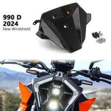 For 990 D 2024 Motorcycle Windshield Black Aerodynamic Windscreen Fairing Kit
