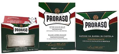 Proraso Grün Eukalyptus & Menthol Essential Shaving Kit