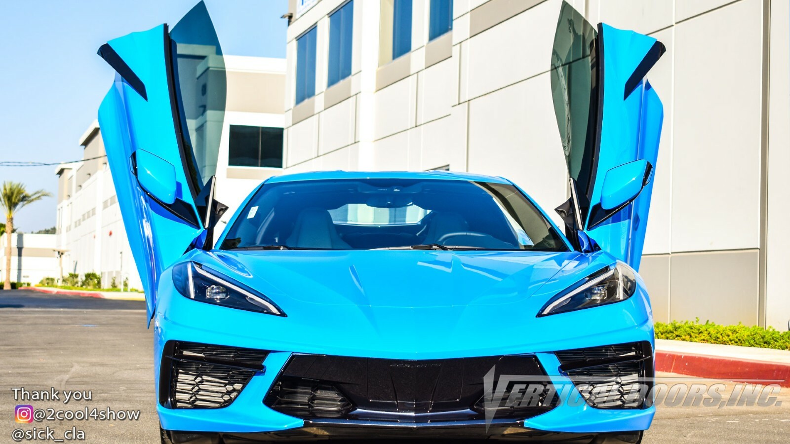 Chevy Corvette C8 2020-2026 Vertical Doors INC. Bolt on Lambo Door Kit -IN STOCK