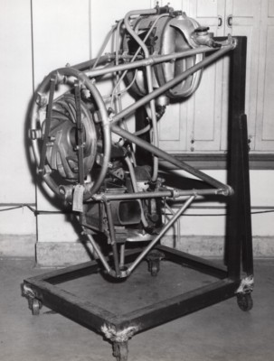 Texas Randolph Air Force Base Flugzeug Engine Aviation altes Foto 50er Jahre