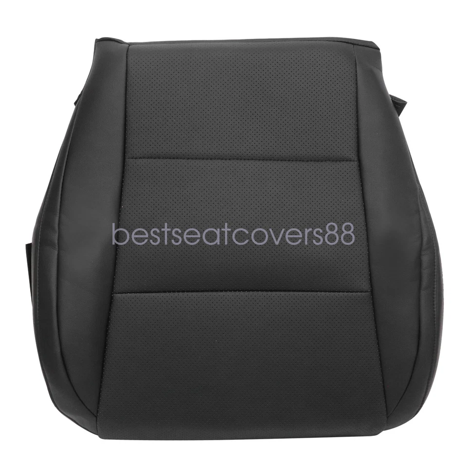 For 2014 LEXUS ES350 Front Right Passenger Bottom Perf Leather Seat Cover Black - Image 2 of 4