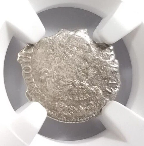 EL CAZADOR Shipwreck NGC (1772-83) Mexico 1/2 Real Sea Salvaged Sunken Treasure