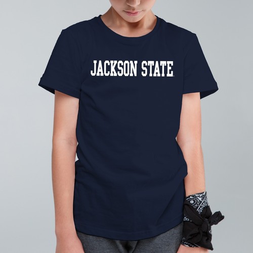 Camiseta juvenil de los Jackson State Tigers Basic Block - NCAA - azul marino - Imagen 3 de 6