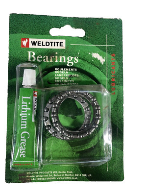 Weldtite Head Race Caged Bearings & Grease 3/16'' Carded 1'' Steuersatz
