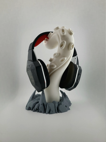 Novelty Tentacle Headphone Stand - Rigid Plastic Headset Bluetooth - Bold Kraken - Afbeelding 3 van 6