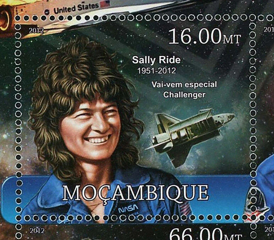 Sello Sally Ride Primera Mujer Americana en el Espacio Astronauta S/S MNH #5979-5984 Foto 3 de 4