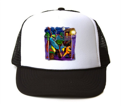 Trucker Hat Cap Foam Mesh Music Jazz 