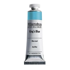 Williamsburg Artist Oil Colors by GOLDEN, King's Blue, 37 ml tube, Profession...