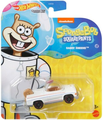 Hot Wheels Spongebob Squarepants Character Cars Sandy Cheeks Diecast Car [2021]