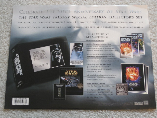 Star Wars Trilogy VHS Special Edition Limited Edition Collectors