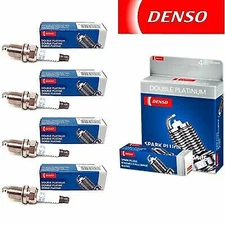 4 Pcs Double Platinum Spark Plugs Denso for 1991-1996 FORD ESCORT L4-1.8L