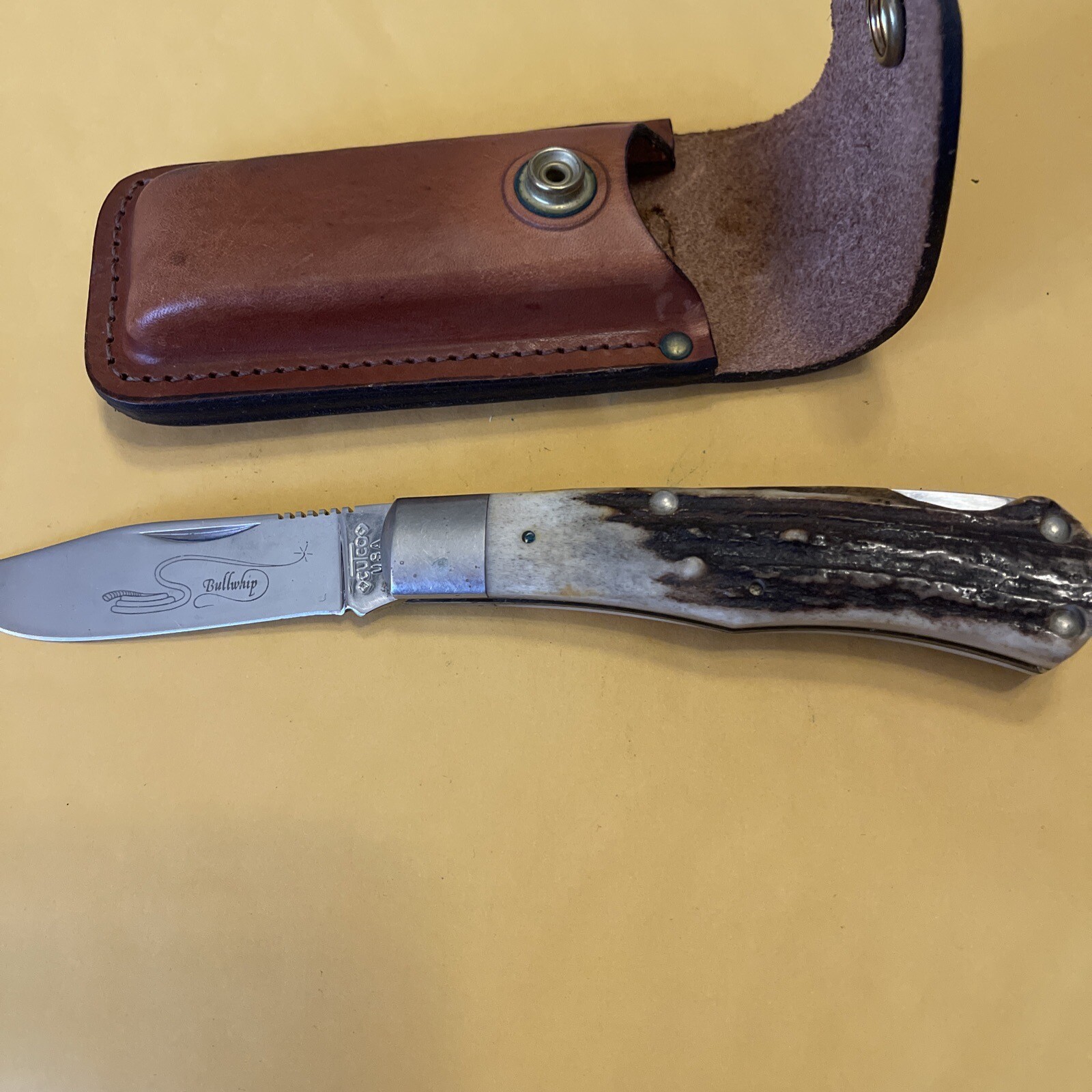 Vintage Cutco 1882 Bullwhip Folding Pocket Knife w/ Original Leather Sheath (37) eBay