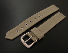 Men's 16mm WWII Style Two-Piece Khaki Twill Strap