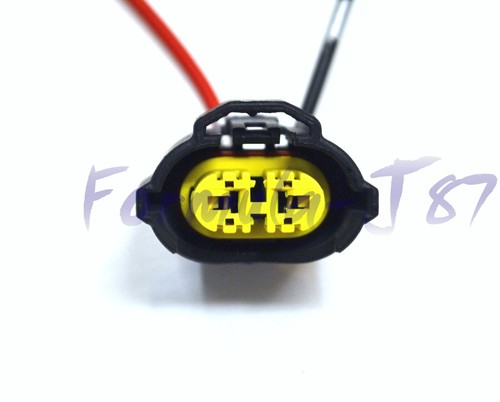 Wire Pigtail Female Y H11 Two Harness Fog Light Bulb Repair Socket Plug Lamp Fit - Picture 4 of 4