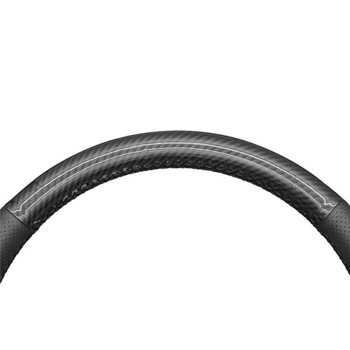 Custom Carbon Leather Car Steering Wheel Cover for Honda Fit City Jazz Insight - Foto 4 di 11