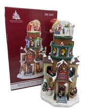 Enchanted Forest Musical Animated SANTA CHRISTMAS Observatory 289-3547 IN BOX