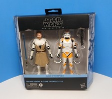 Star Wars Black Series Obi-Wan Kenobi & 212th Clone Trooper 2 Pack  BOX DAMAGE