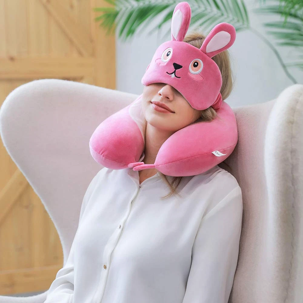 Travel Pillow, Memory Foam Neck Pillow with 360-Degree Comfortable Airplane P...