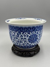 蓝色中国古董花瓶| eBay